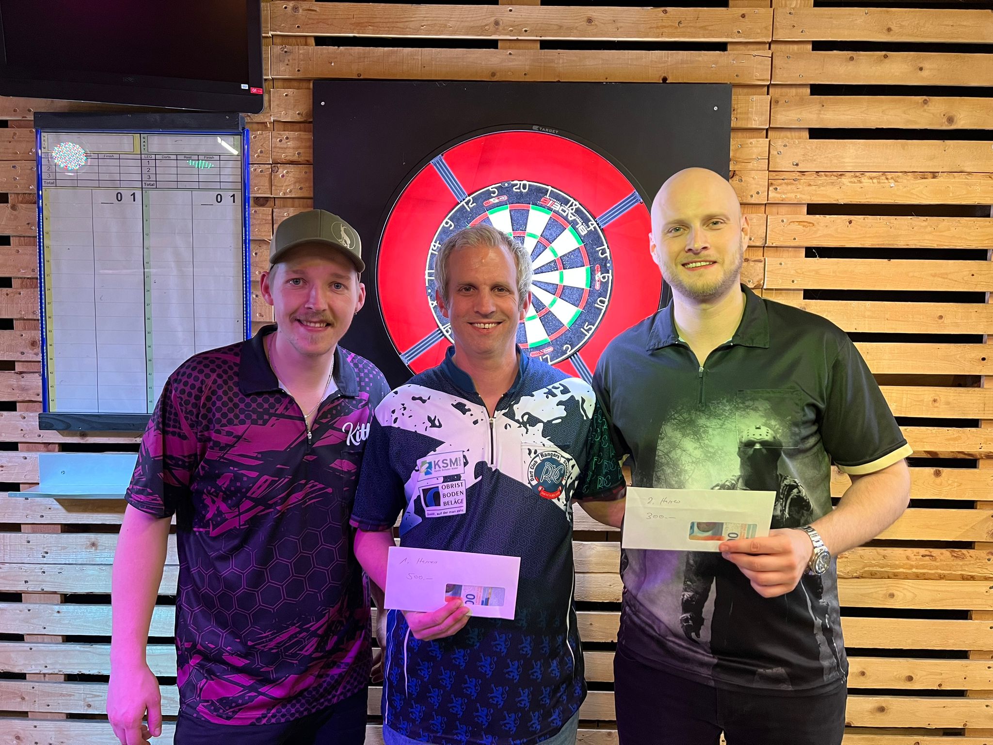 Advent Open 2024 - Top 3 hommes : Dominik Arzner, Marcel Hirzel (vainqueur) et Jason Mauersberger (finaliste)